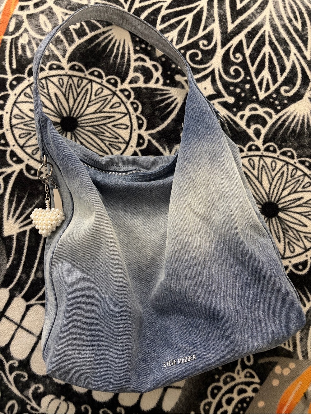 Steve Madden Blue Gradient Suede Shoulder Bag